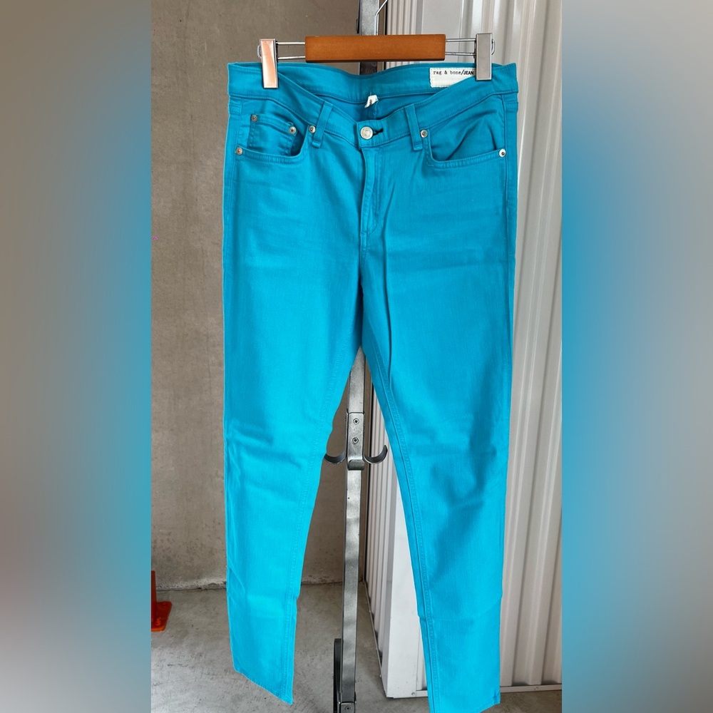 rag & bone Blue Straight Jeans